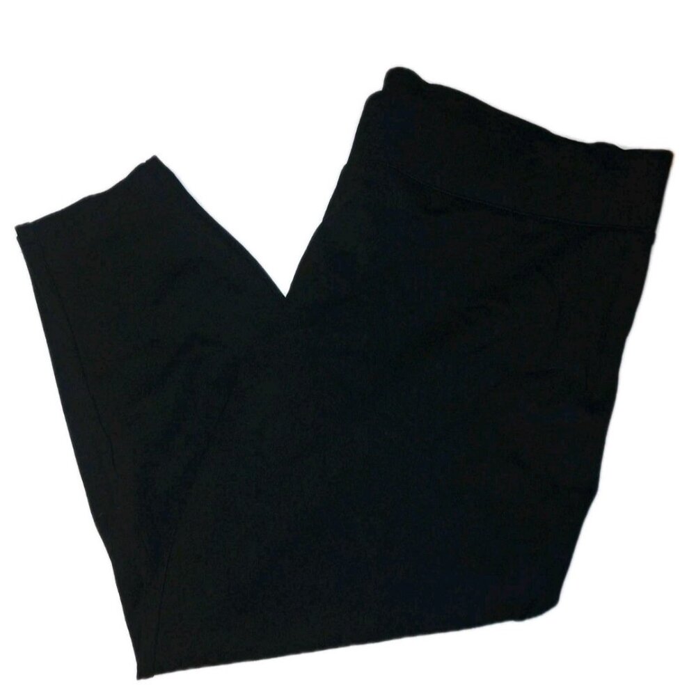 Torrid Black Plus Size 4R Cropped Career Casual Pants Stretch